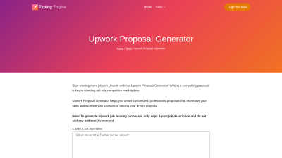 Upwork Proposal Generator - AI tool for AI Assistants