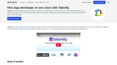 Talently - Find and Hire app developer in one click - AI tool for Analytics & Data