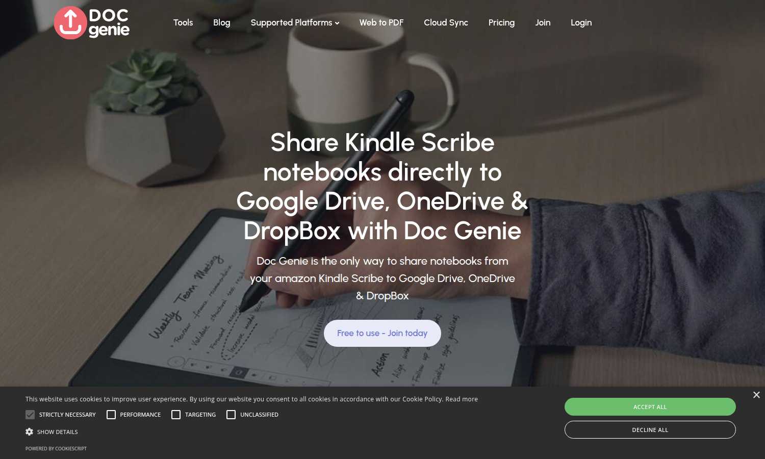 Doc Genie application interface and features