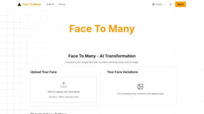 Face To Many - AI tool for Design Tools