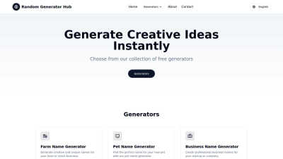Random Generator Hub - AI tool for Content Creation