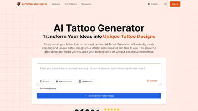 AI Tattoo Generator - AI tool for Design Tools