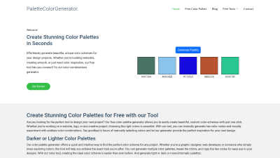 palettecolorgenerator.com - AI tool for Generative Art