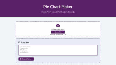 Pie Chart Maker - AI tool for Data Visualization