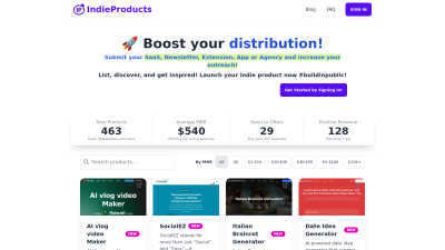 Indie Products - AI tool for Content Creation