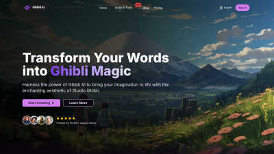 Ghibli AI Image Generator - AI tool for Design Tools