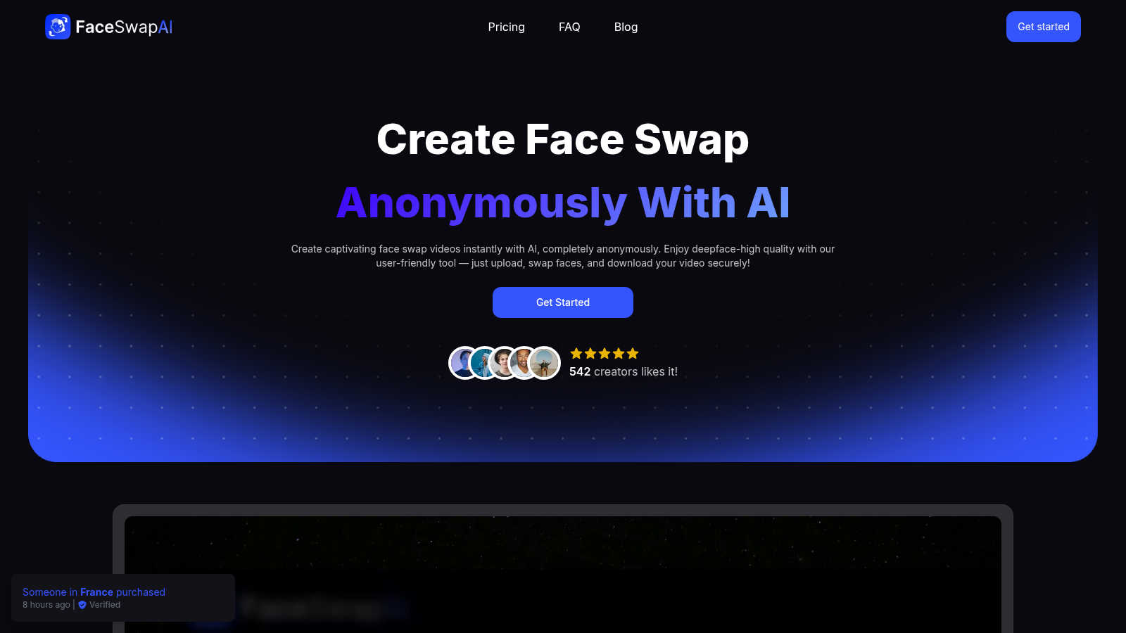 Face Swap AI application interface and features