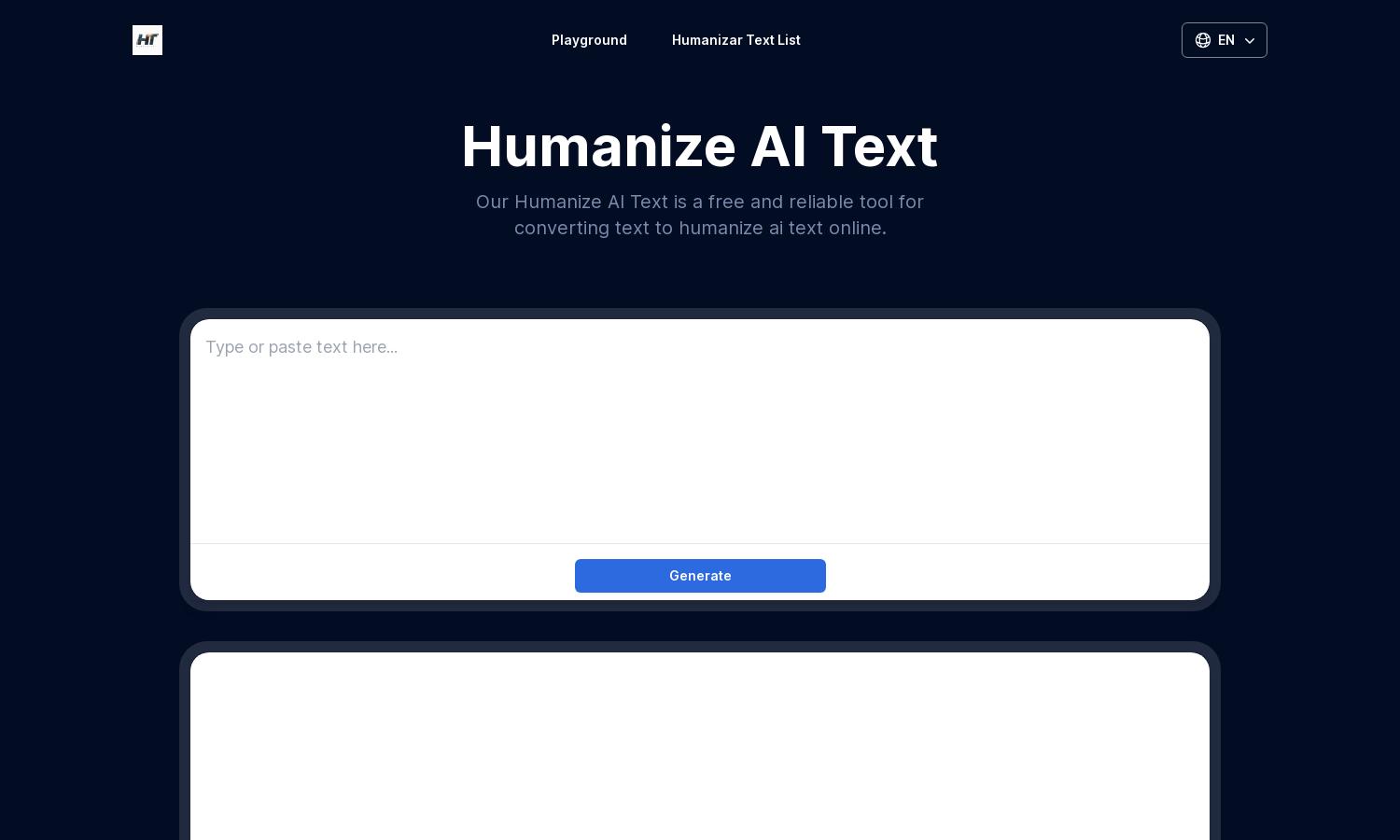 Humanizar texto de IA Website