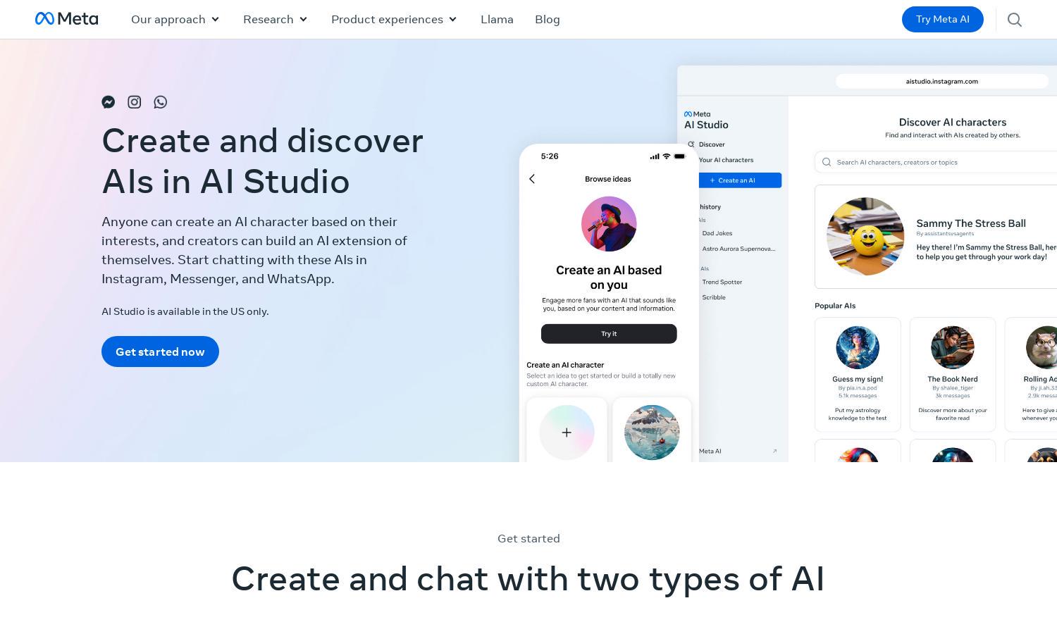 AI Studio Website