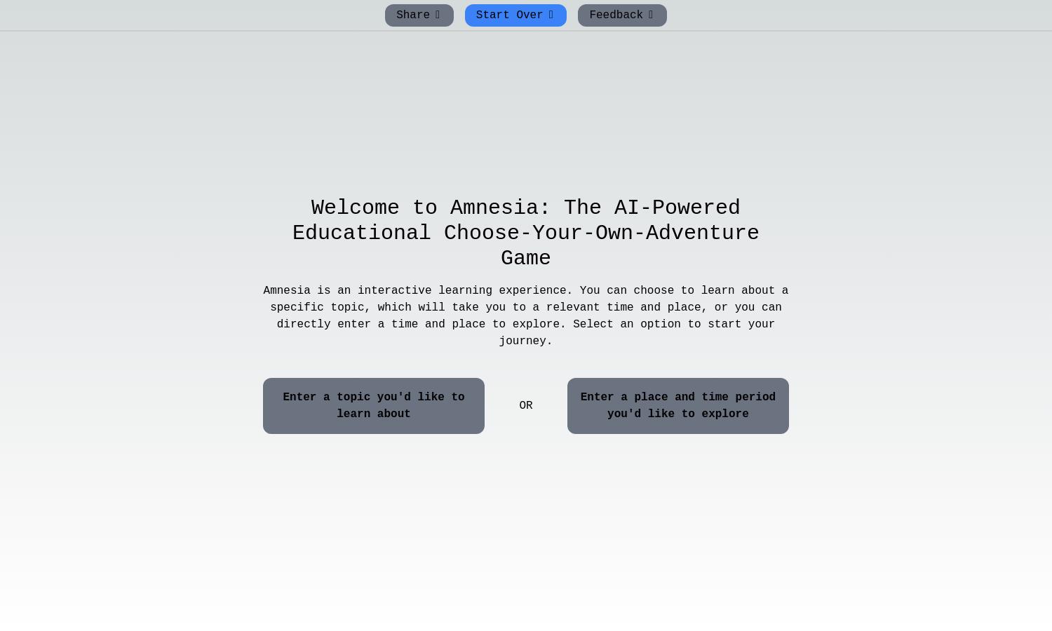 Amnesia Website