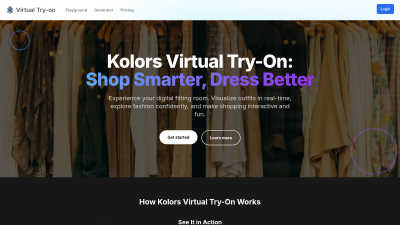 Kolors Virtual Try-On - AI tool for E-commerce