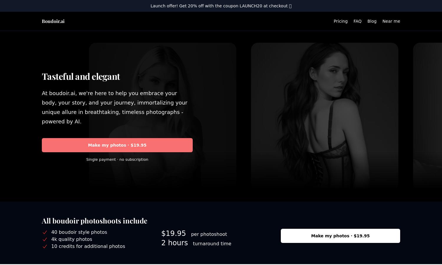 Boudoir.ai Website