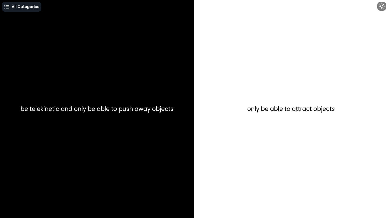 Would You Rather Online application interface and features