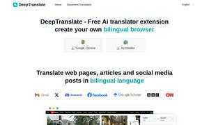 DeepTranslate Website