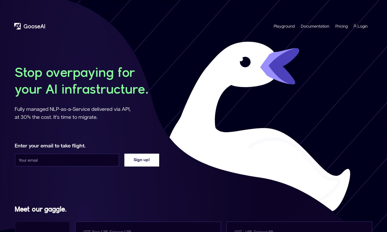 GooseAI Website