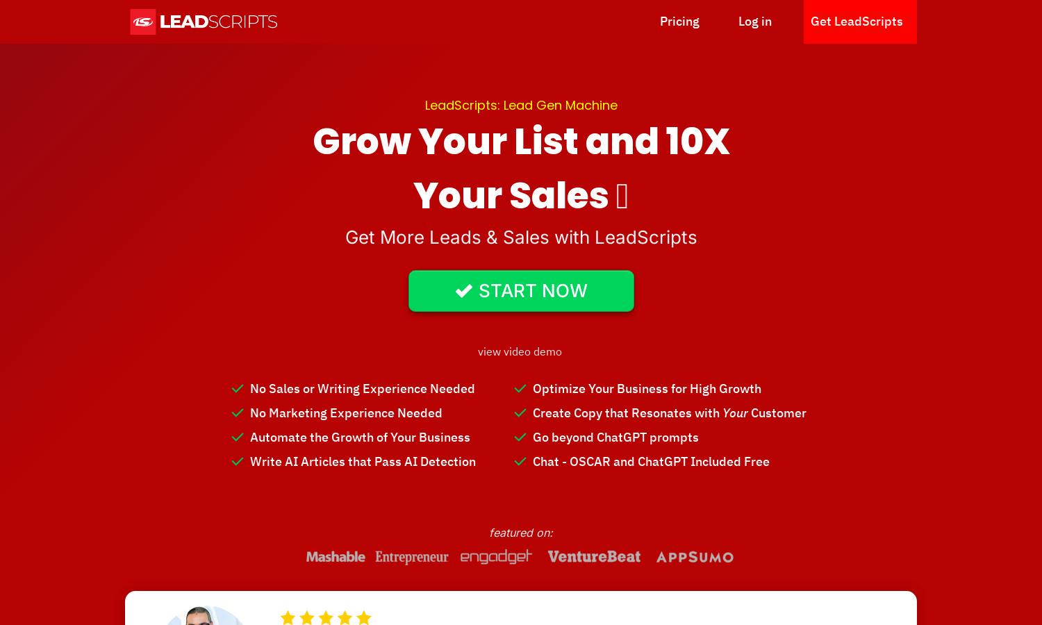 LeadScripts Website