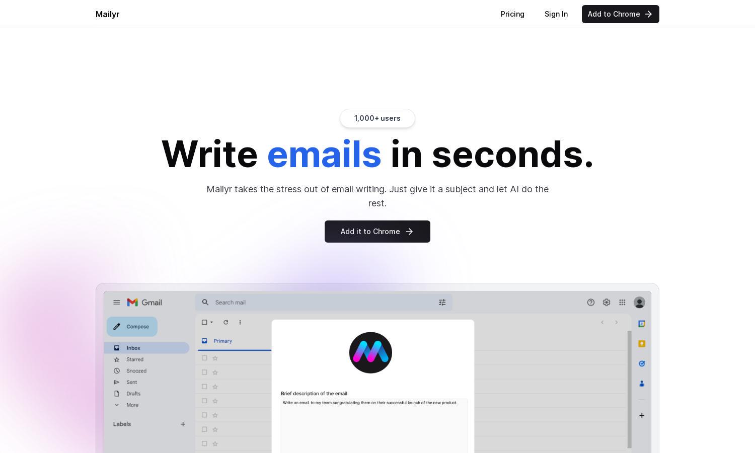 Mailyr Website