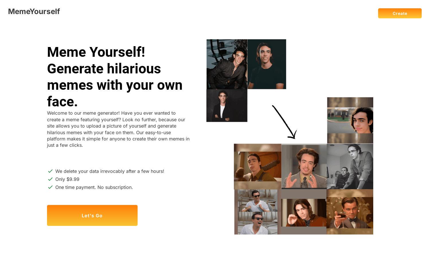 Meme Yourself Website