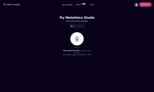 MetaVoice Studio Website