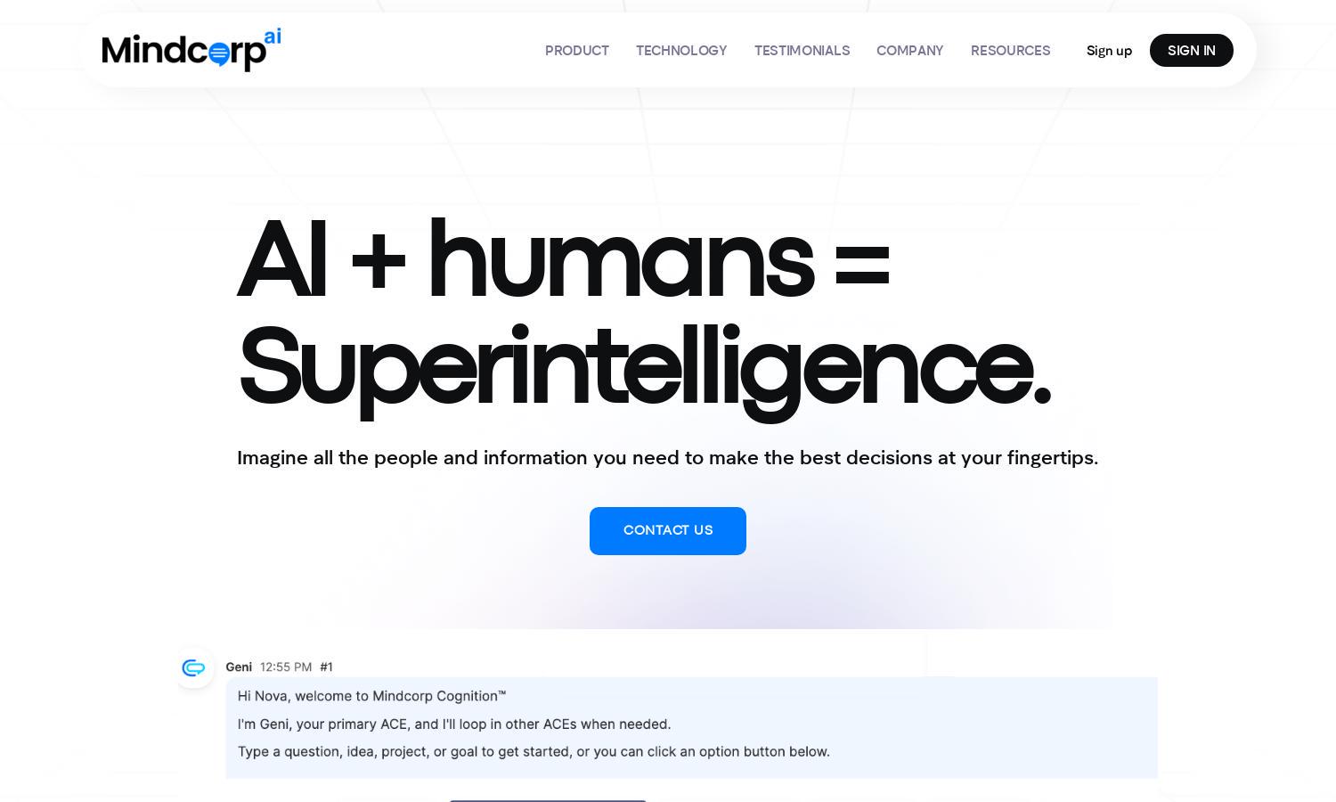 Mindcorp AI Website