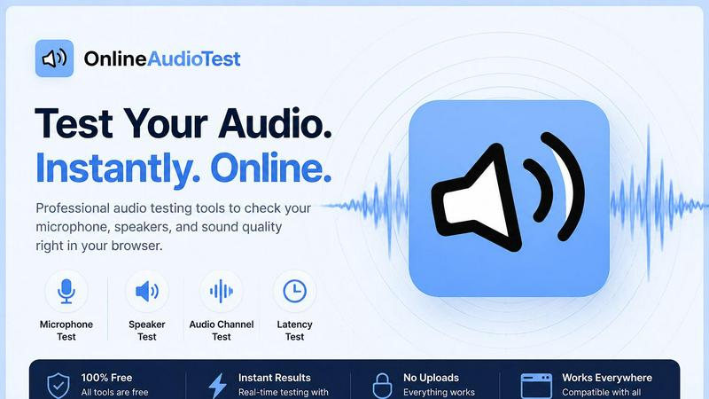 online audio test screenshot