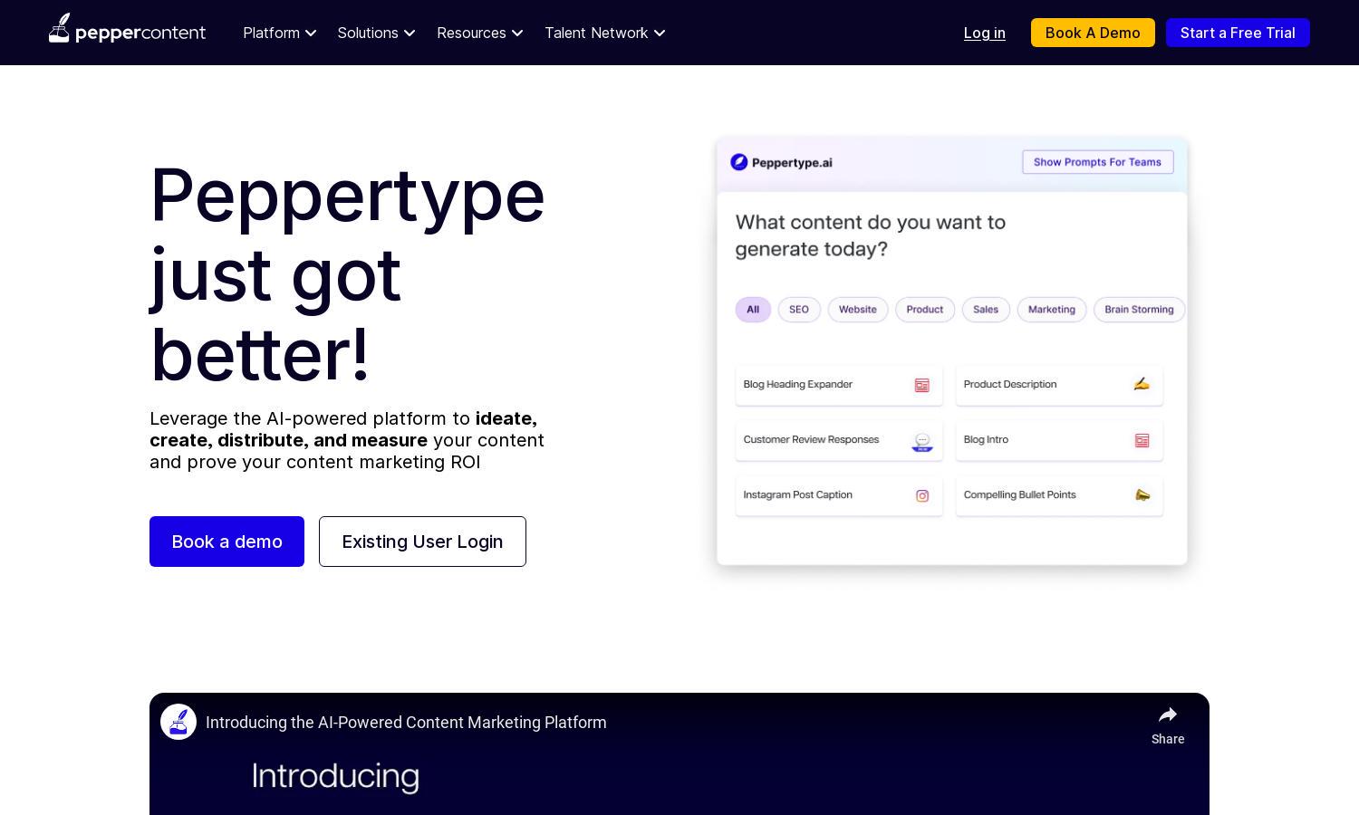 Peppertype.ai Website