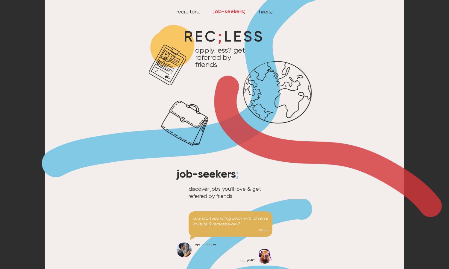 recless.app Website