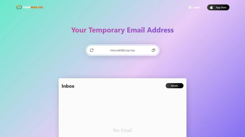 Temp Mail 100 screenshot