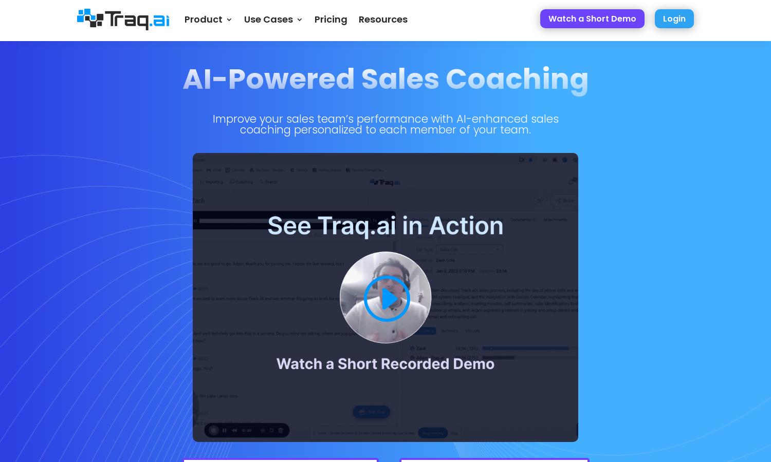 Traq.ai Website