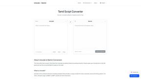 Unicode to Bamini Converter