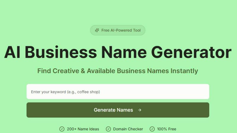 AI Business Name Generator screenshot