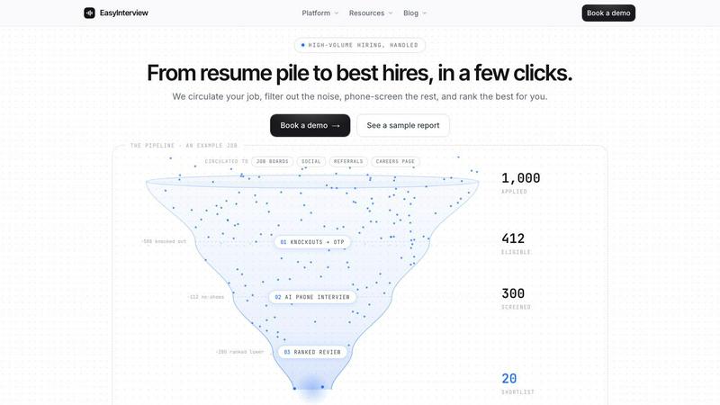 EasyInterview screenshot