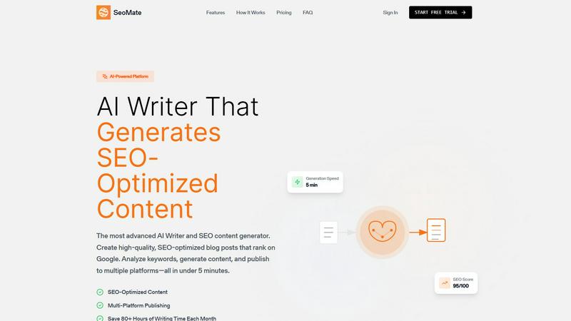 SeoMate application interface and features